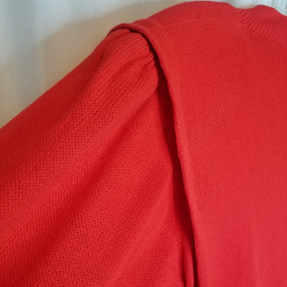 Vintage ST. JOHN by Marie Gray Knit Red Cardigan - Picture 8 of 9